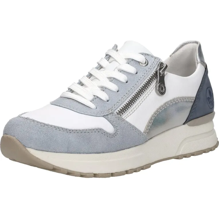 Rieker lage sneakers lichtblauw licht blauw, foto 3