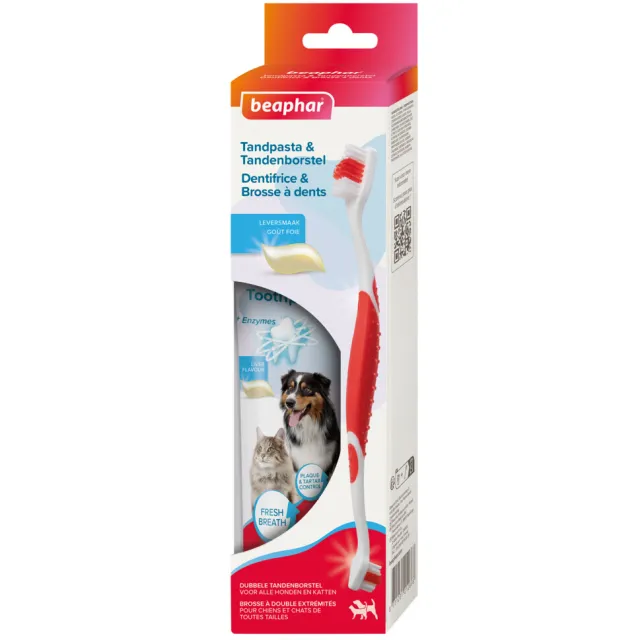Beaphar tandpasta met tandenborstel hond en kat, foto 2