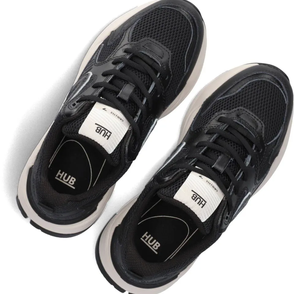 Hub Sneakers Grid-w Zwart, foto 2