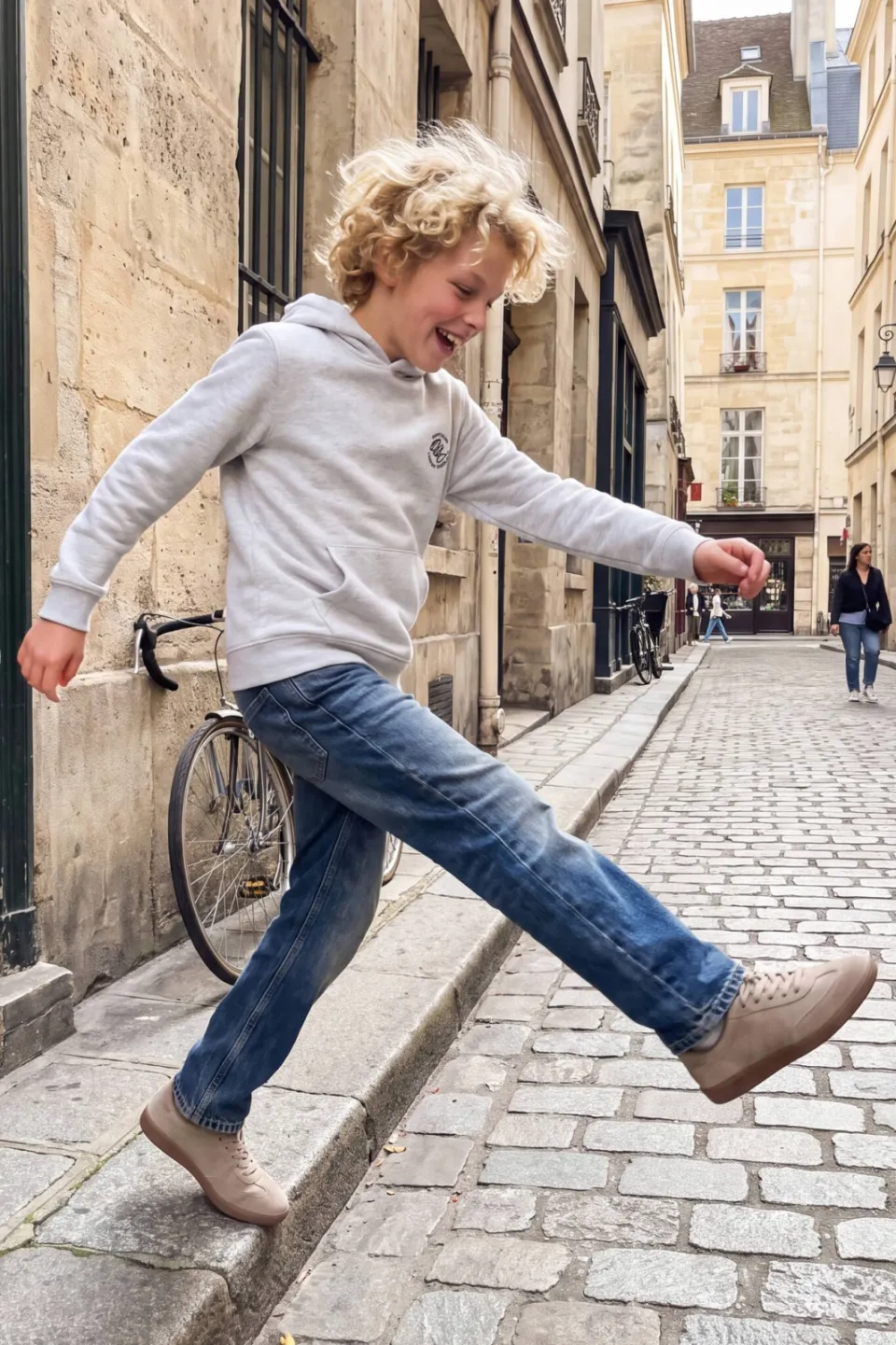 Jack & Jones JUNIOR Jjialex Jjcrew St 103 junior relaxed fit jeans - blue denim, foto 3