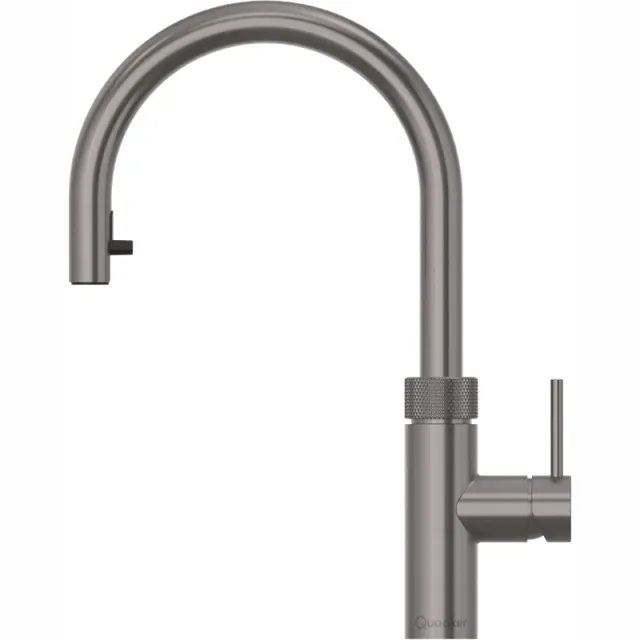Quooker Flex Round Gunmetal rvs roestvrijstaal