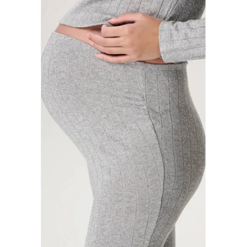 Noppies maternity flared high waist zwangerschapsbroek grijs, foto 4