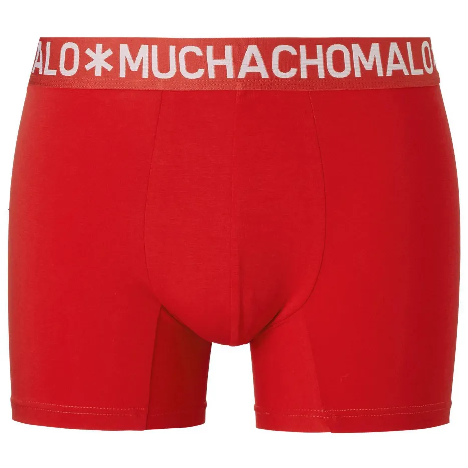 Muchachomalo Solid boxershorts zwart/blauw/rood, foto 4