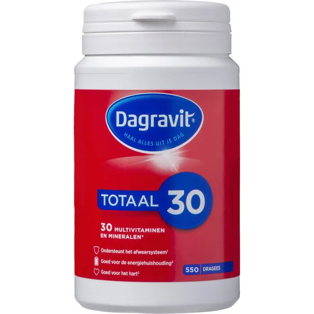 Dagravit Totaal 30 multivitaminen en mineralen dragees