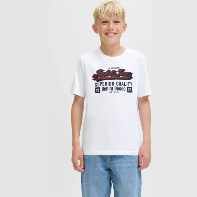 Jack & Jones Junior T-shirt wit, foto 3