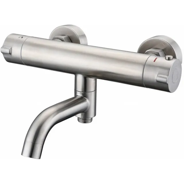 Sanilux opbouw badkraan RVS look