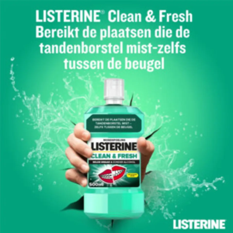 Listerine Clean & Fresh alcoholvrije mondspoeling, foto 2