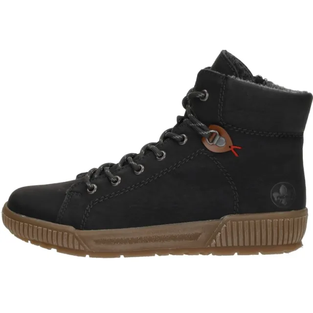 Rieker veterschoenen hoog zwart, foto 2