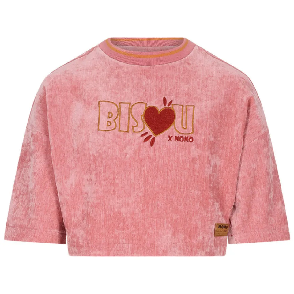 Nono fluwelen top roze, foto 2