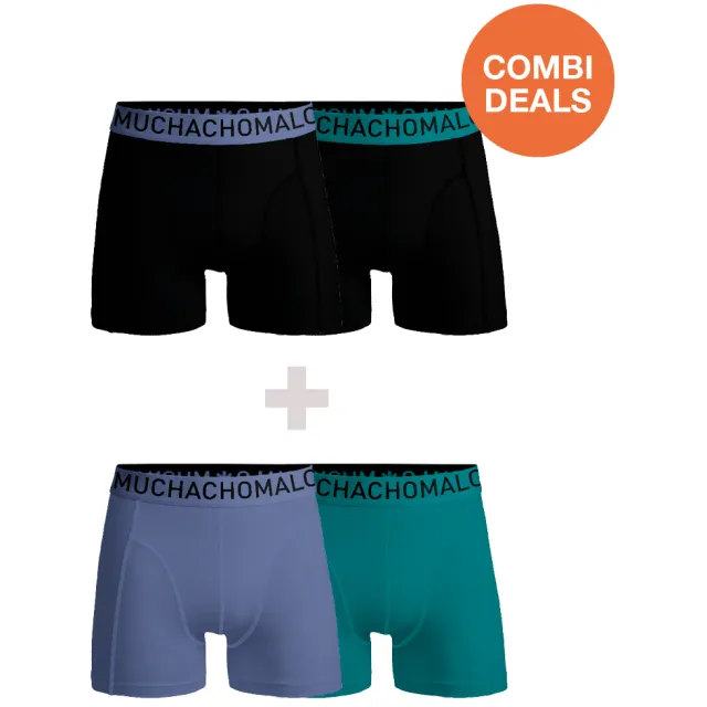 Muchachomalo Heren 2+2-pack Microfiber Veelkleurig