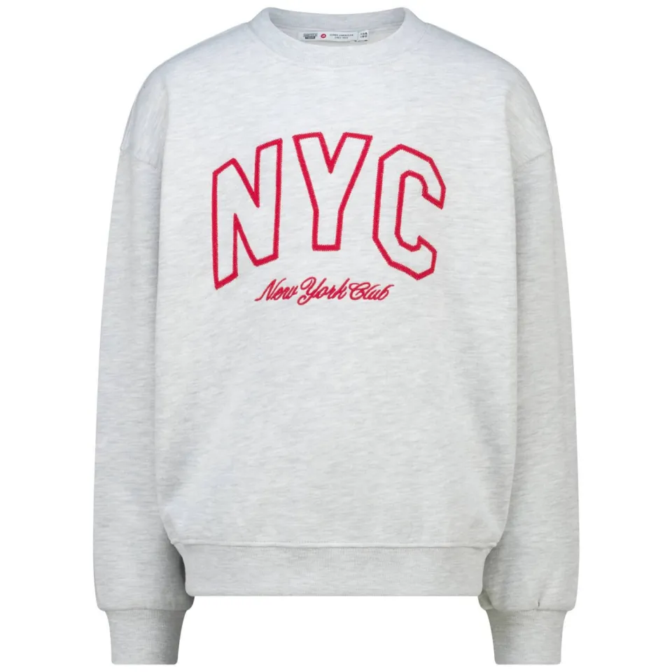 America Today sweater met tekstprint - grijs, foto 2