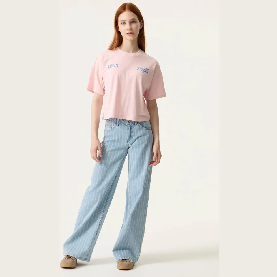 Garcia T-shirt met backprint lichtroze meisjes, foto 4