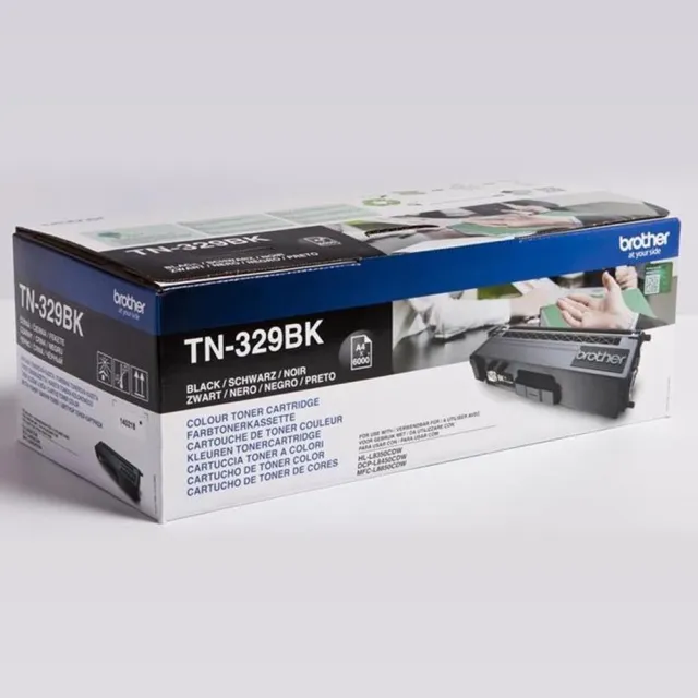 Brother TN-329BK tonercartridge zwart