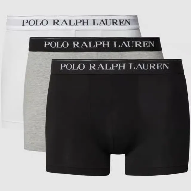 Polo Ralph Lauren Classic Trunk boxershorts grijs Flanel gemêleerd
