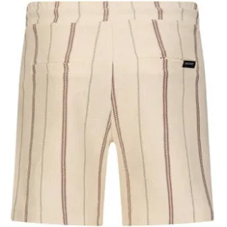 Retour Jeans Italo casual short crème gestreept, foto 3