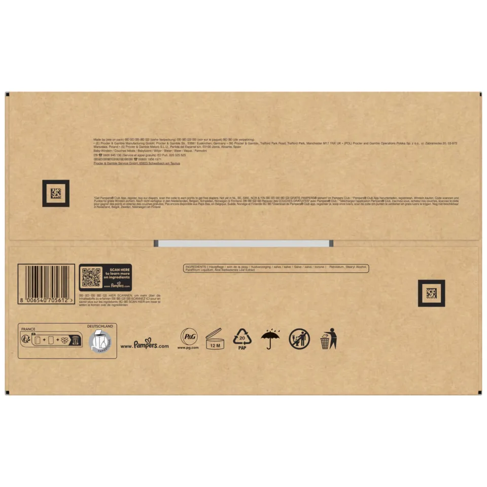 Pampers Premium Protection Maat 4 maandbox - 174 luiers - 9kg-14kg