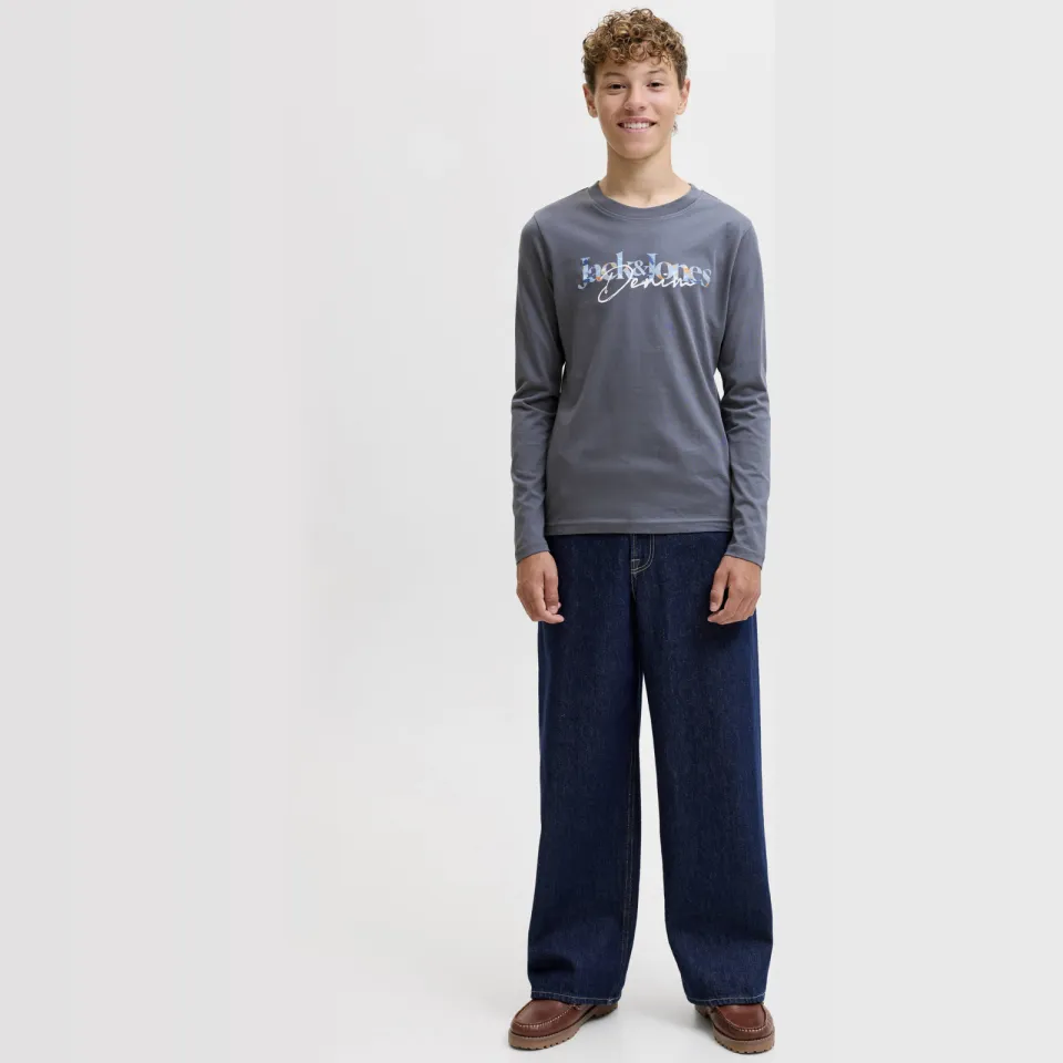 Jack & Jones longsleeve met logo grijs