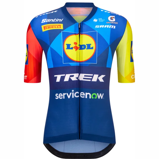 Santini LIDL-TREK Shirt met korte mouwen Race 2026 Blauw