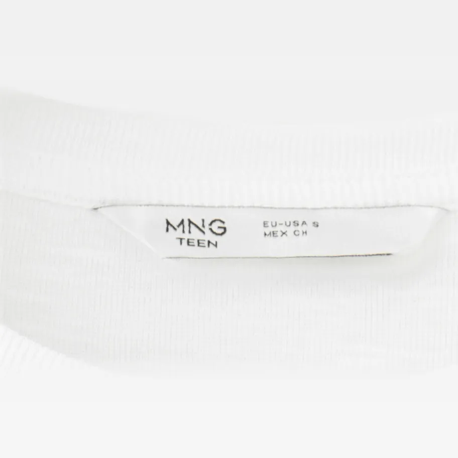 Mango Teen longsleeve wit, foto 6