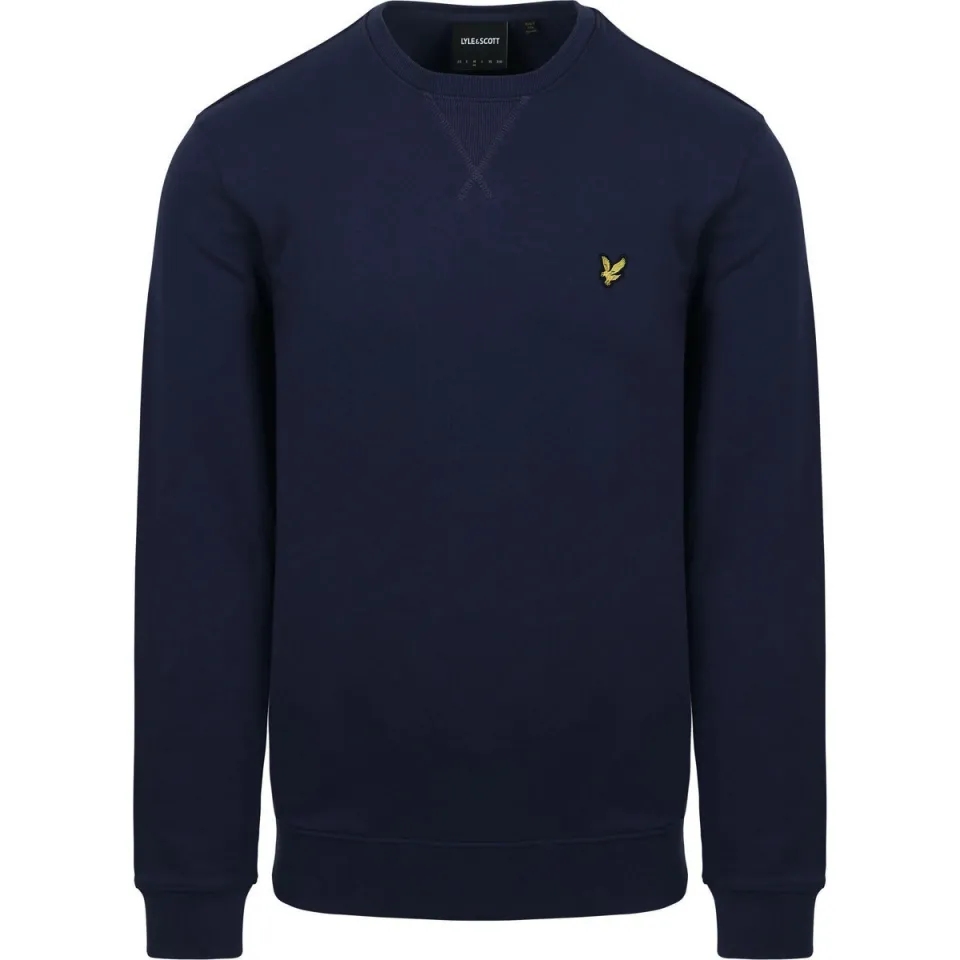 Lyle & Scott Heren Truien & Vesten Crew Neck Sweatshirt - Donkerblauw, foto 2