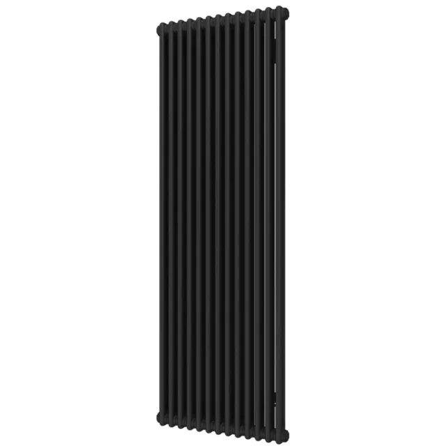 Plieger Designradiator Plieger Florence 1677 Watt Zijaansluiting 180x60 cm Mat Zwart Wit