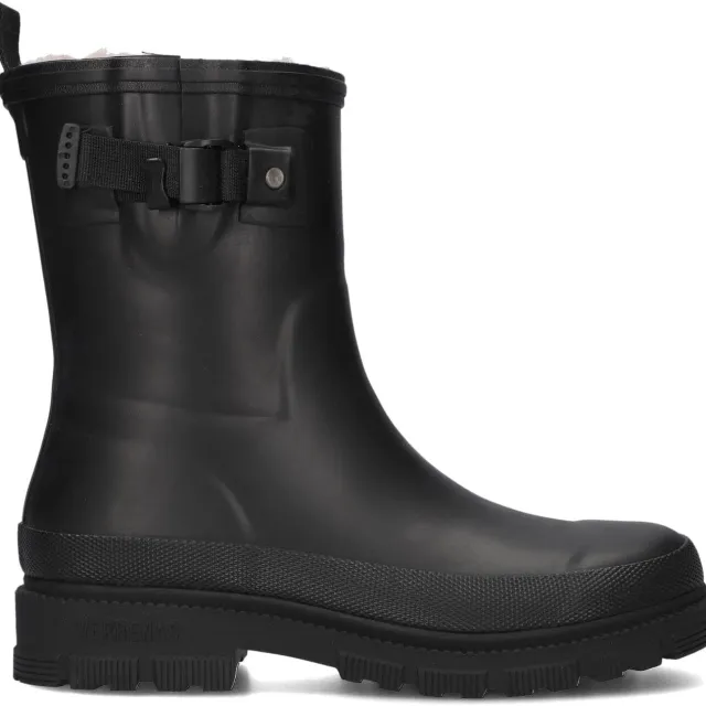 Verbenas Lina Fur Smooth regenlaarzen zwart