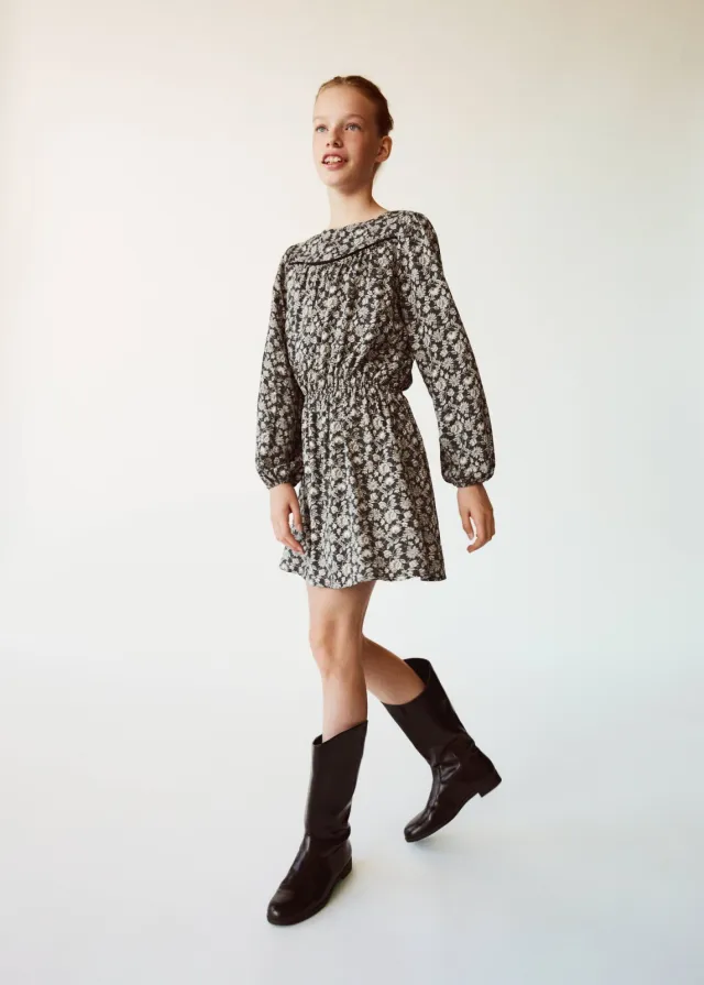 Mango Kids laarzen met hak - zwart