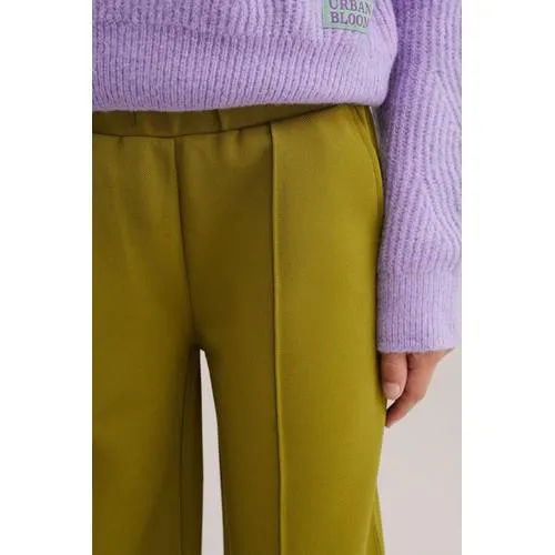 WE Fashion loose fit casual broek olijfgroen, foto 4