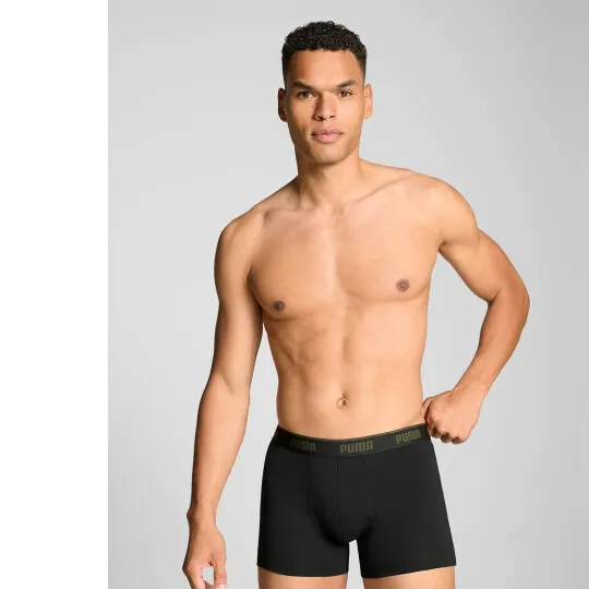 Puma Everyday Basic boxershorts 3-pack olijfgroen zwart, foto 7