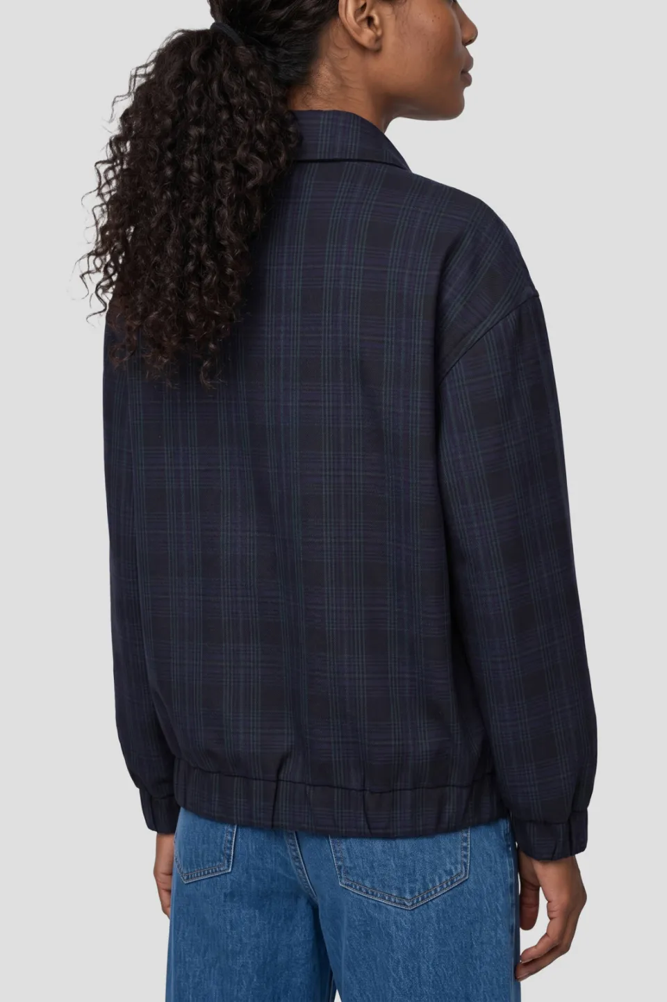 Suncoo geruit bomberjack - donkerblauw, foto 4