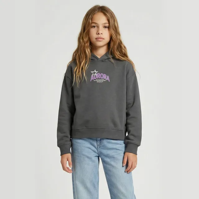 Cars hoodie met backprint - antraciet