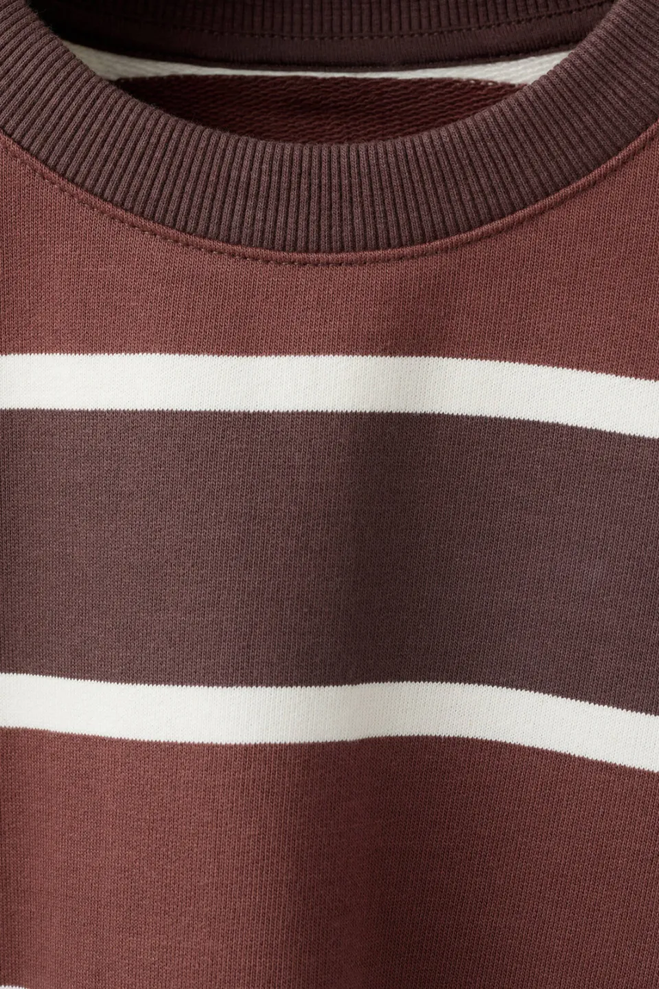 Mango Kids katoenen gestreepte sweater - bruin, foto 6