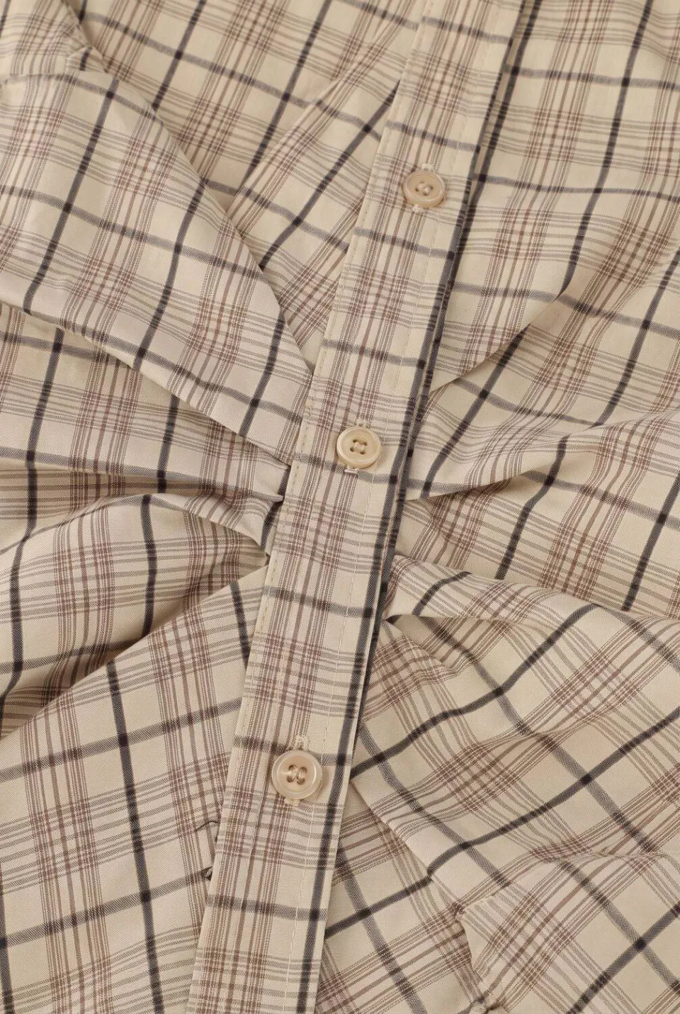 Notre-V Blouse Nv-isa Big Check Beige, foto 3