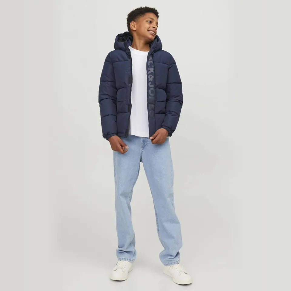 Jack & Jones JCOSPEED gewatteerde winterjas donkerblauw