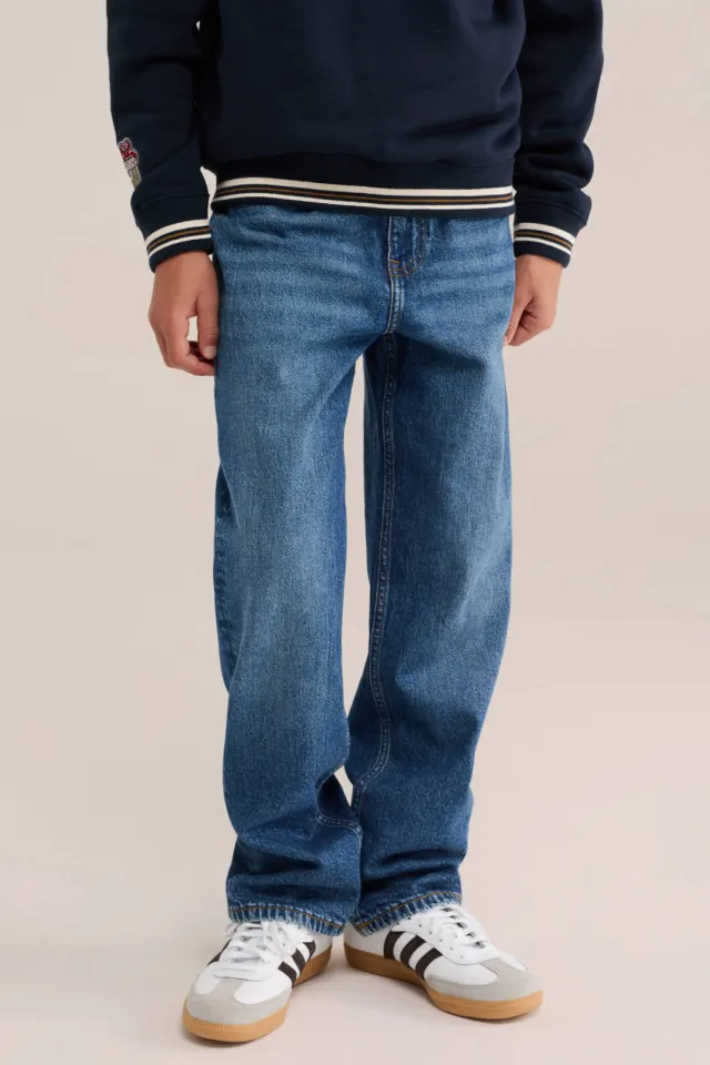 WE Fashion Blue Ridge loose fit jeans - mediumblauw Medium blue denim