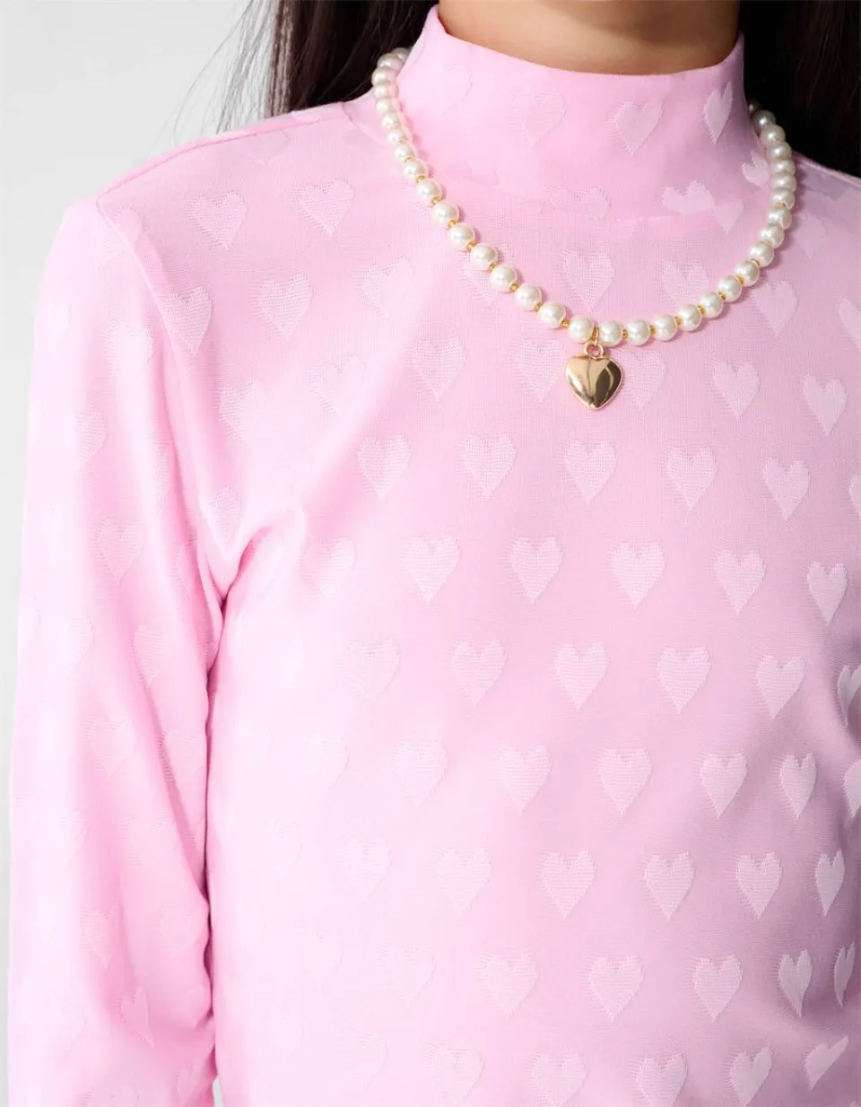 Shoeby top met col roze, foto 8