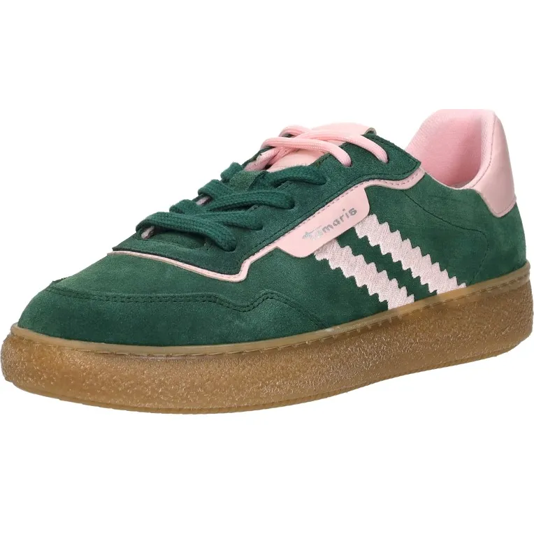 Tamaris lage sneaker groen, foto 3