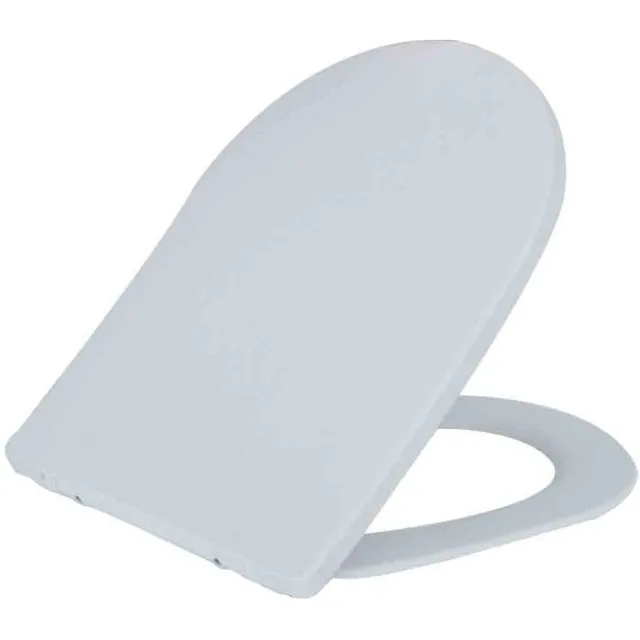 Wiesbaden Vesta Shade Slim toiletzitting met deksel mat wit