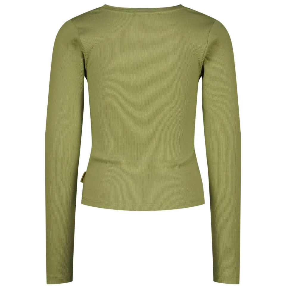 Vingino gebloemde longsleeve groen, foto 3