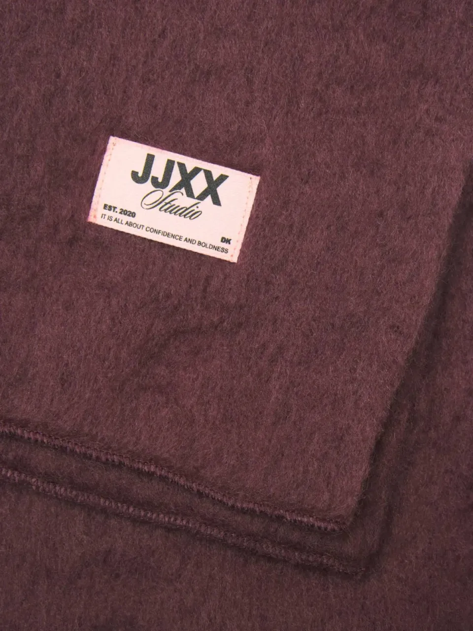 JJXX GIRL JXLESLIE gebreide sjaal donkerrood, foto 6