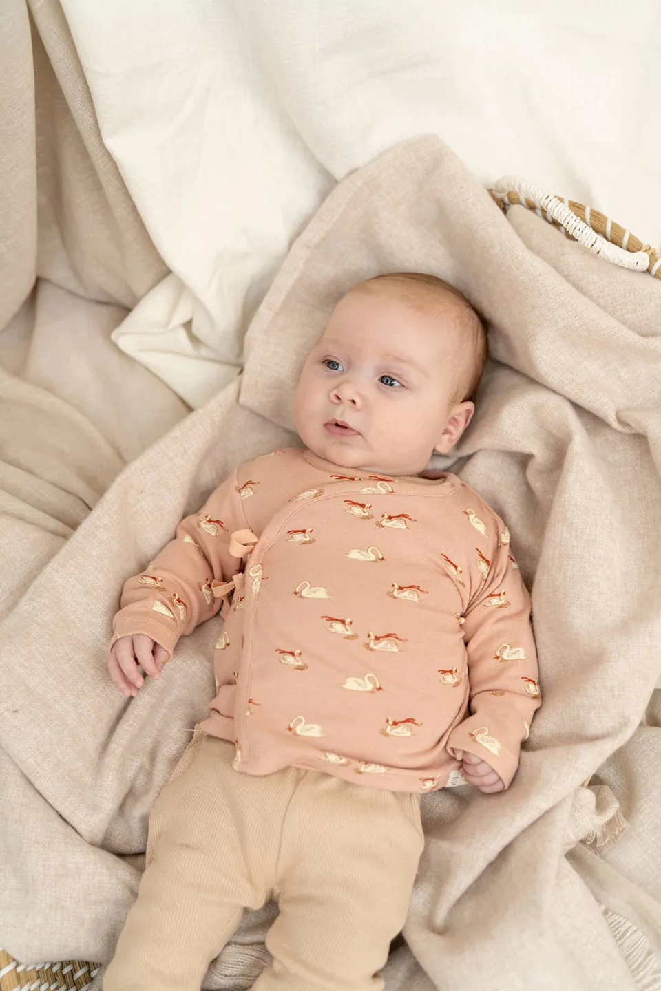 A Tiny Story longsleeve met print oudroze