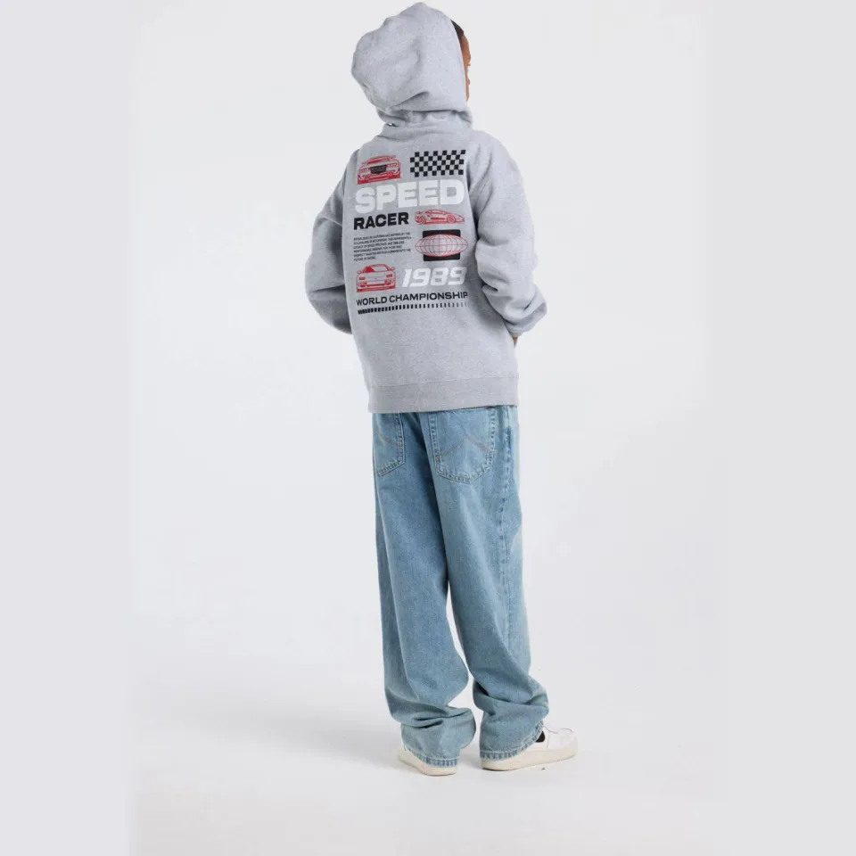 America Today sweater met backprint - grijs, foto 4