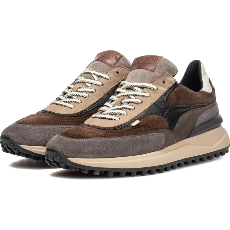 Floris Van Bommel Heren Sneakers Sfm-10207 Noppi - Multi donkerbruin, foto 2