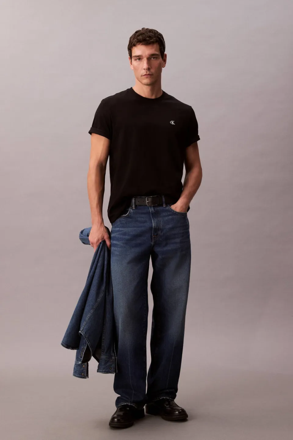 Calvin Klein JEANS regular T-shirt zwart