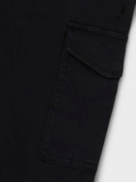 NAME IT NKFROSE wide leg cargobroek zwart, foto 4