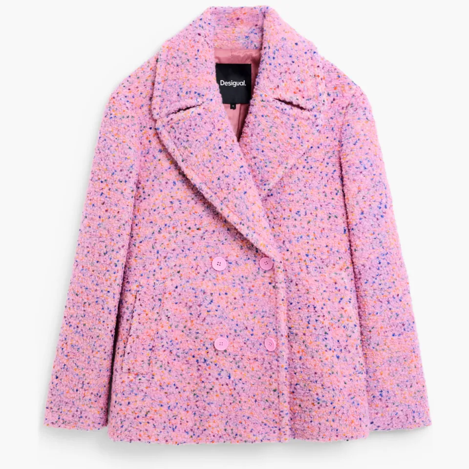 Desigual Bottone wintermantel roze, foto 2