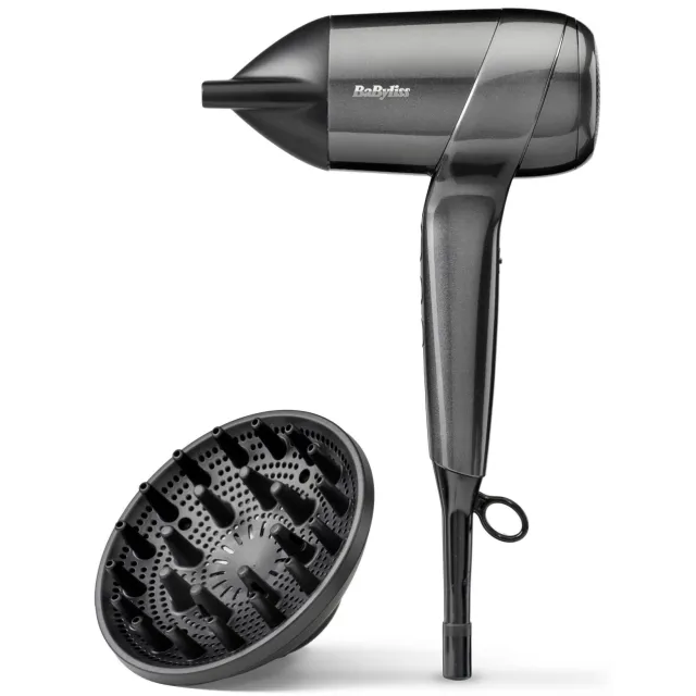 Babyliss Titanium Shine Föhn - D6200DE Grijs
