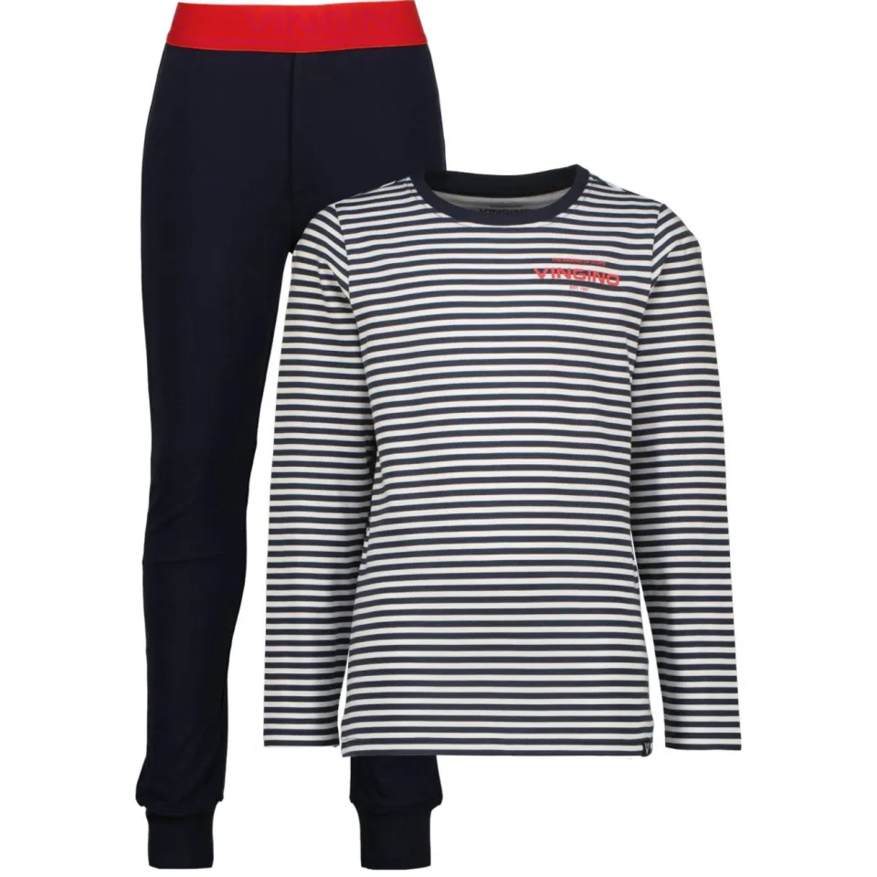 Vingino Wose pyjama donkerblauw donkerblauw/wit/rood, foto 3