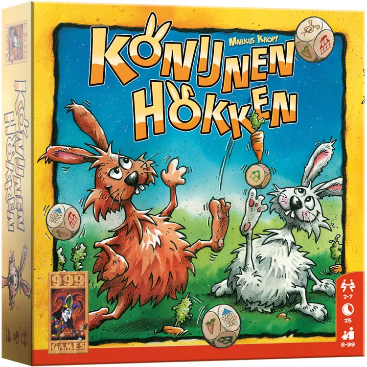 999 Games Konijnen Hokken dobbelspel, foto 3