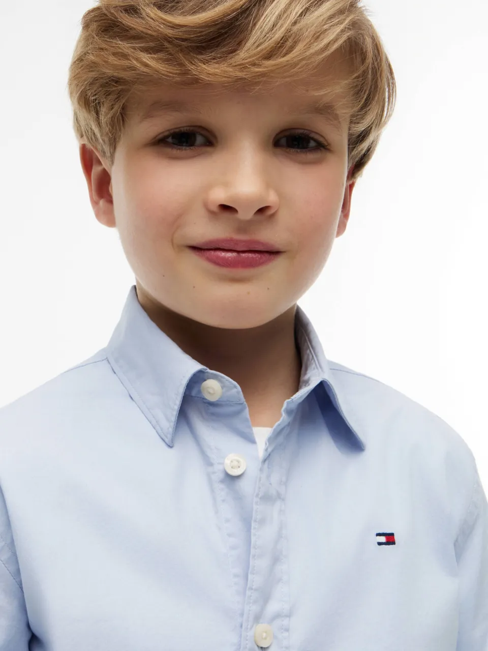 Tommy Hilfiger poplin overhemd - lichtblauw, foto 4